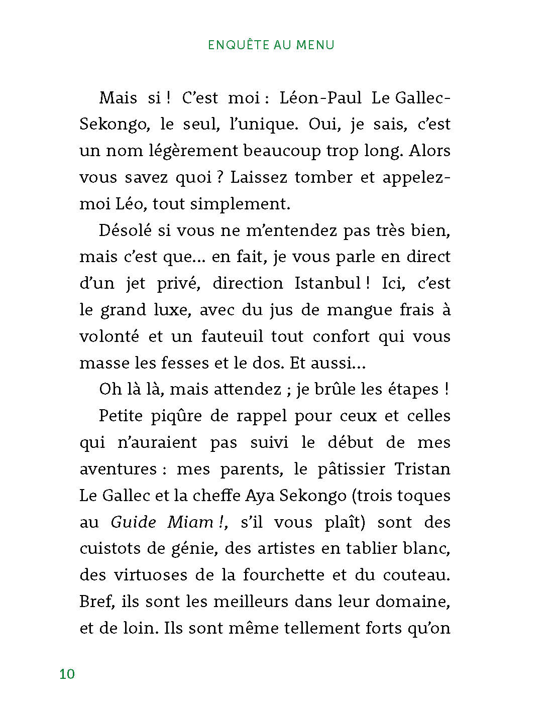 ENQUETE AU MENU ! LE PRODIGE D