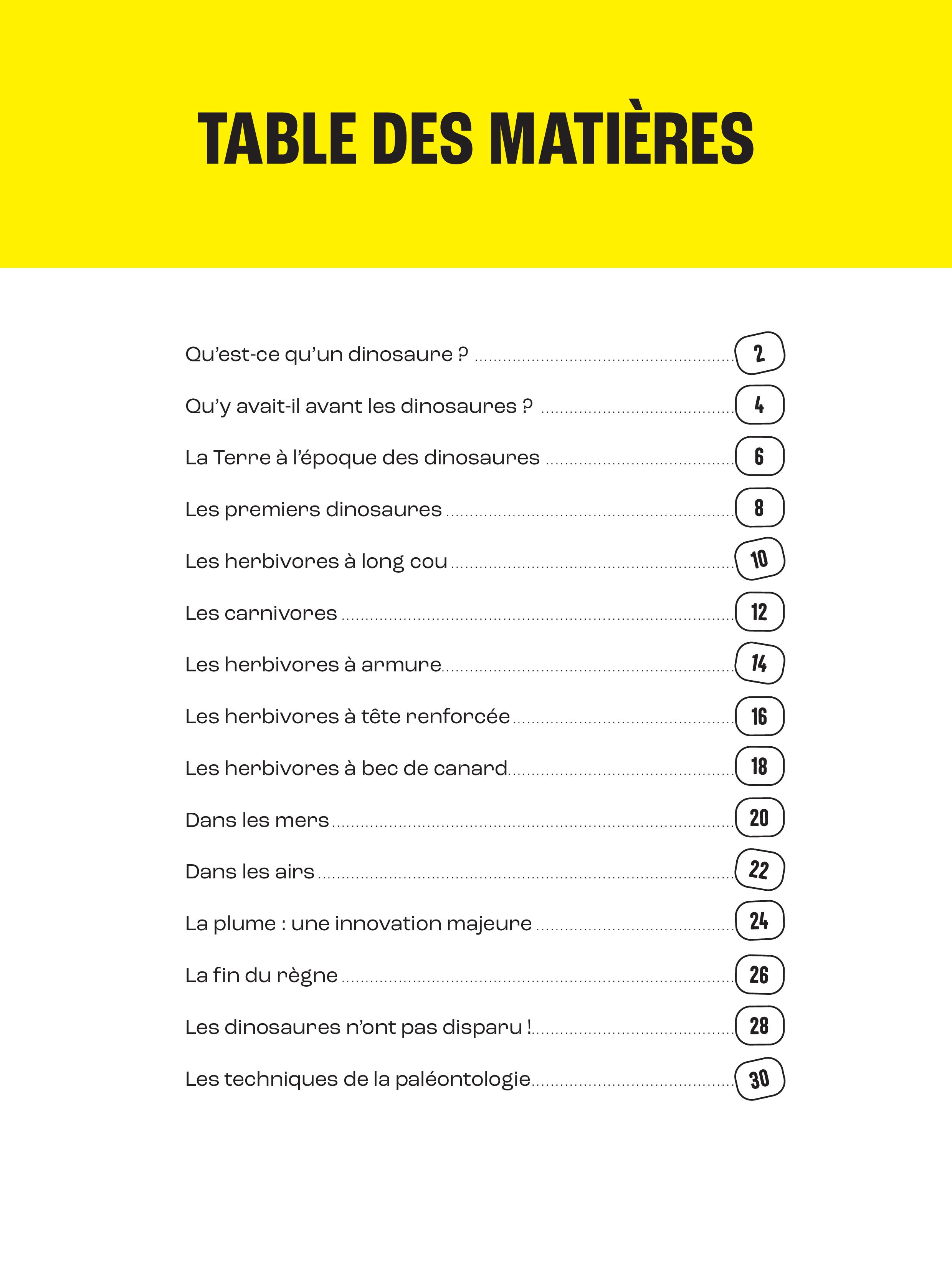 LES DINOSAURES
