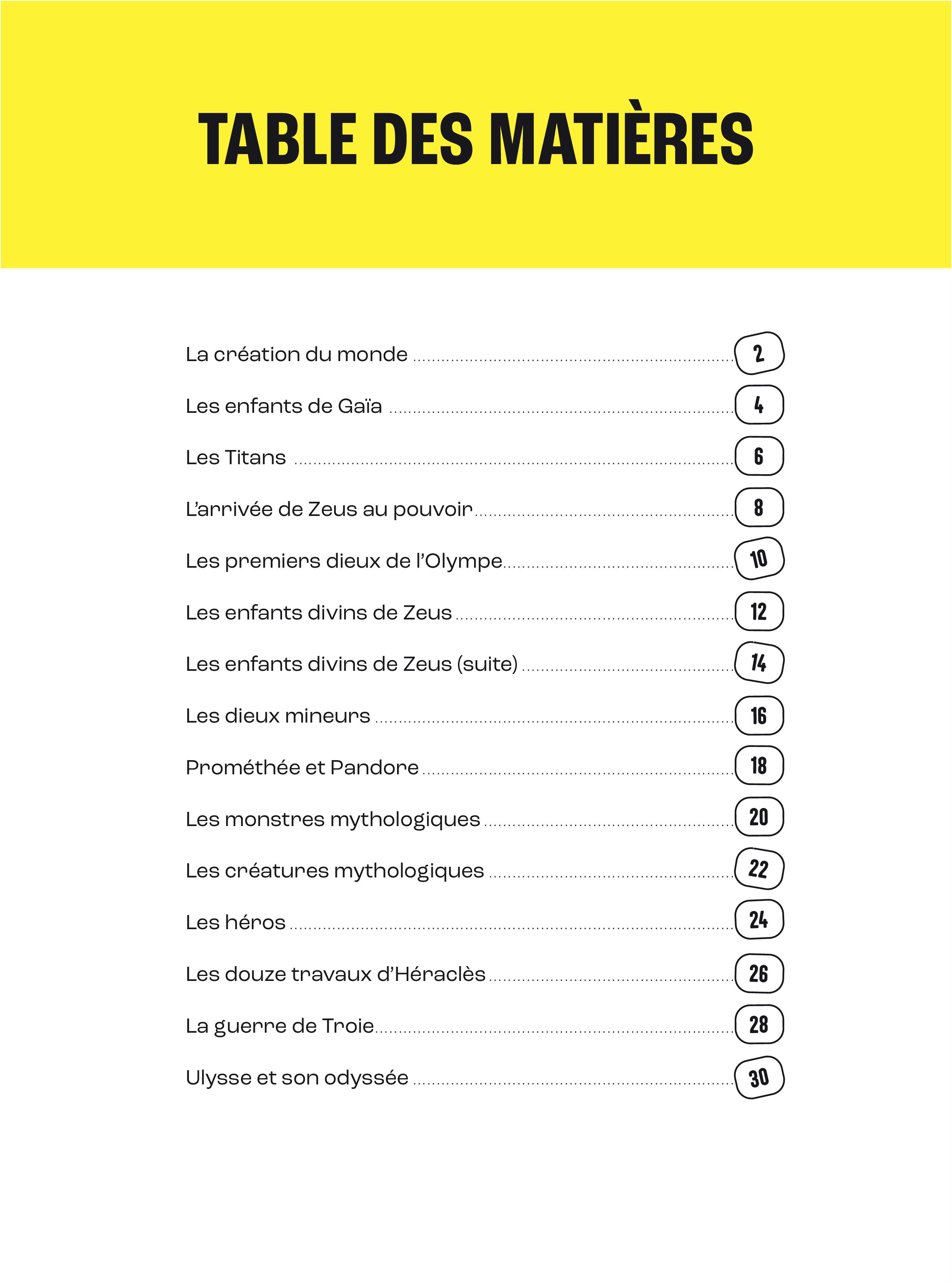 LA MYTHOLOGIE GRECQUE