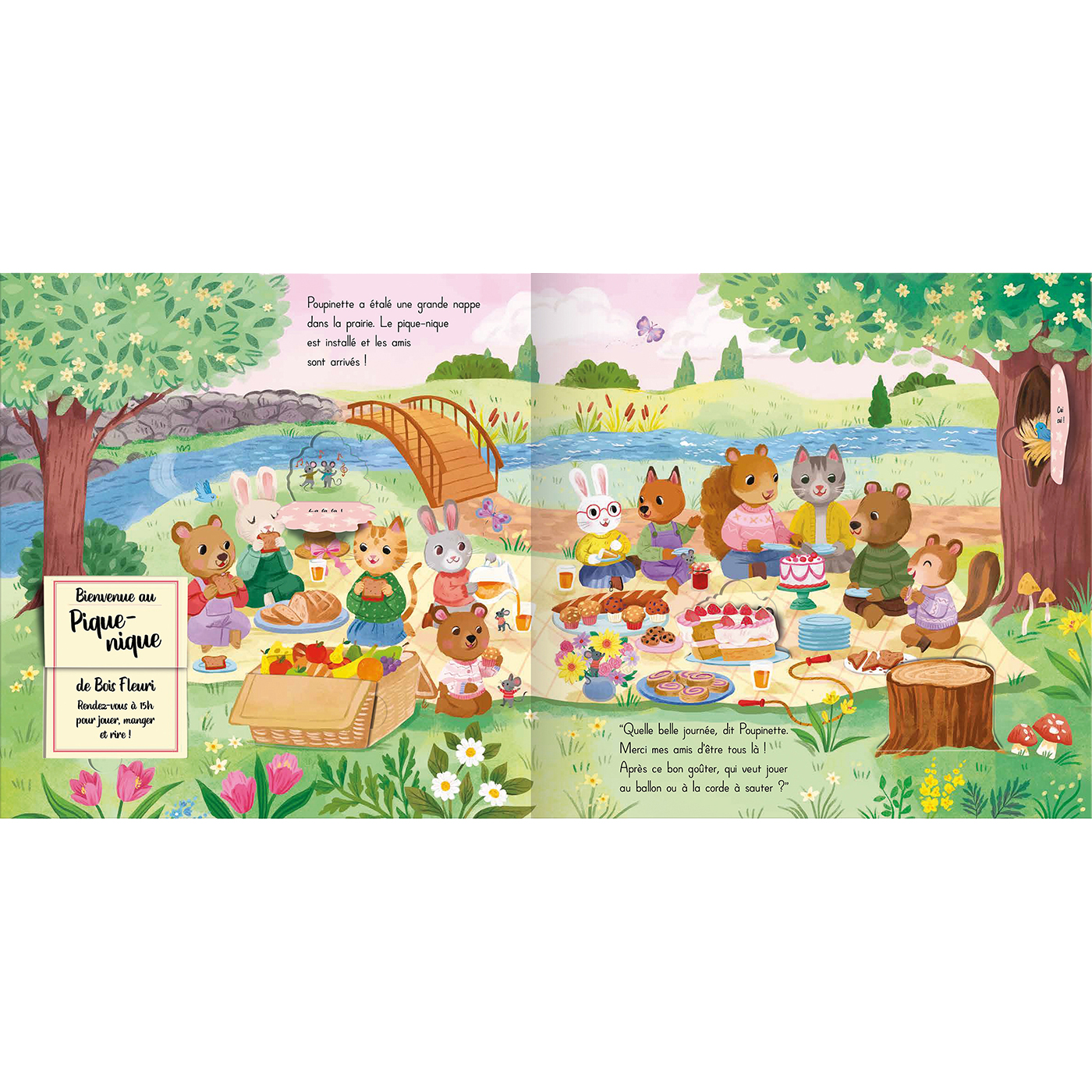 LE BOIS FLEURI - LE PIQUE-NIQUE DE POUPINETTE LE BOIS FLEURI - LE PIQUE-NIQUE DE POUPINETTE