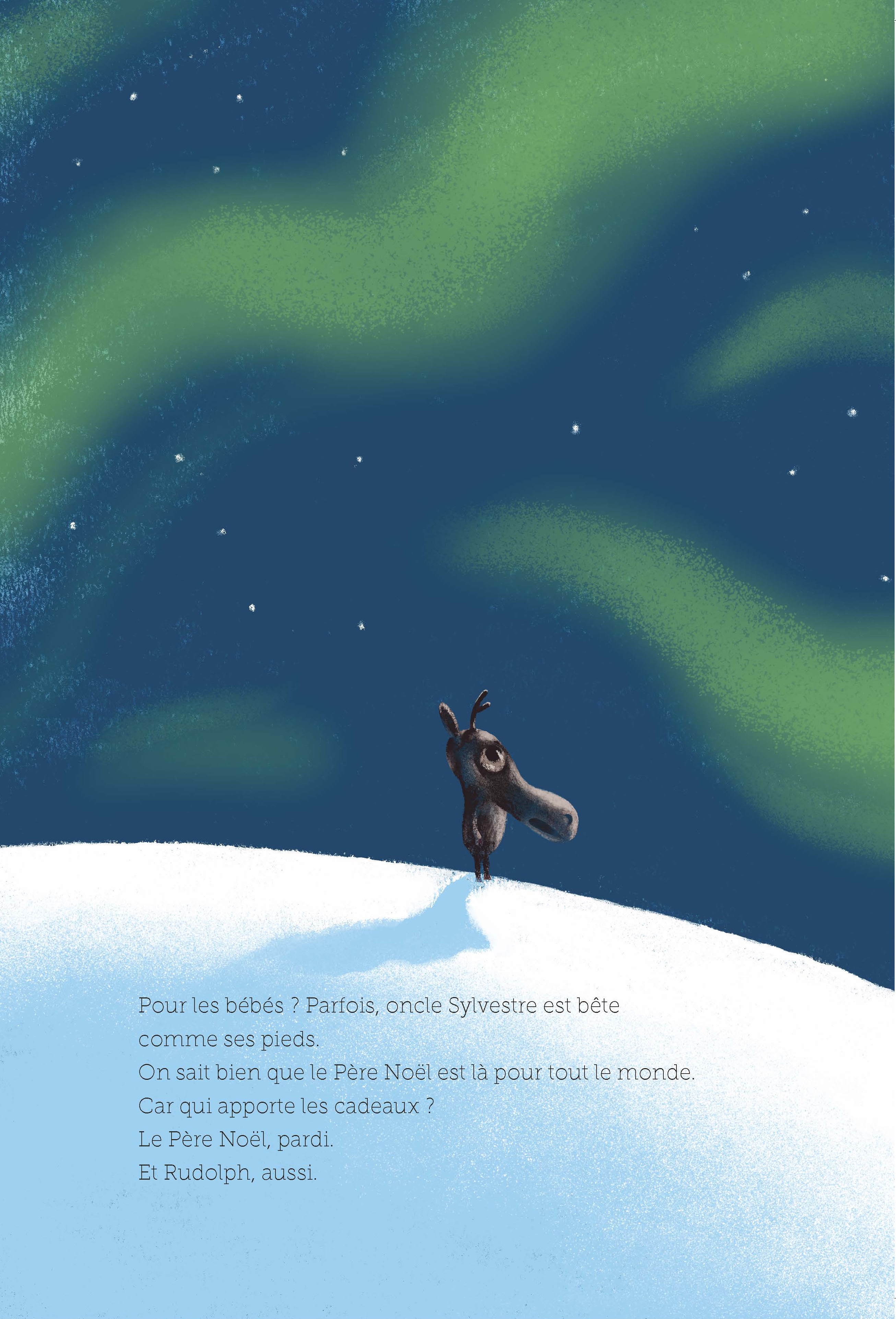 LE PETIT RENNE QUI REVAIT DU PERE NOEL