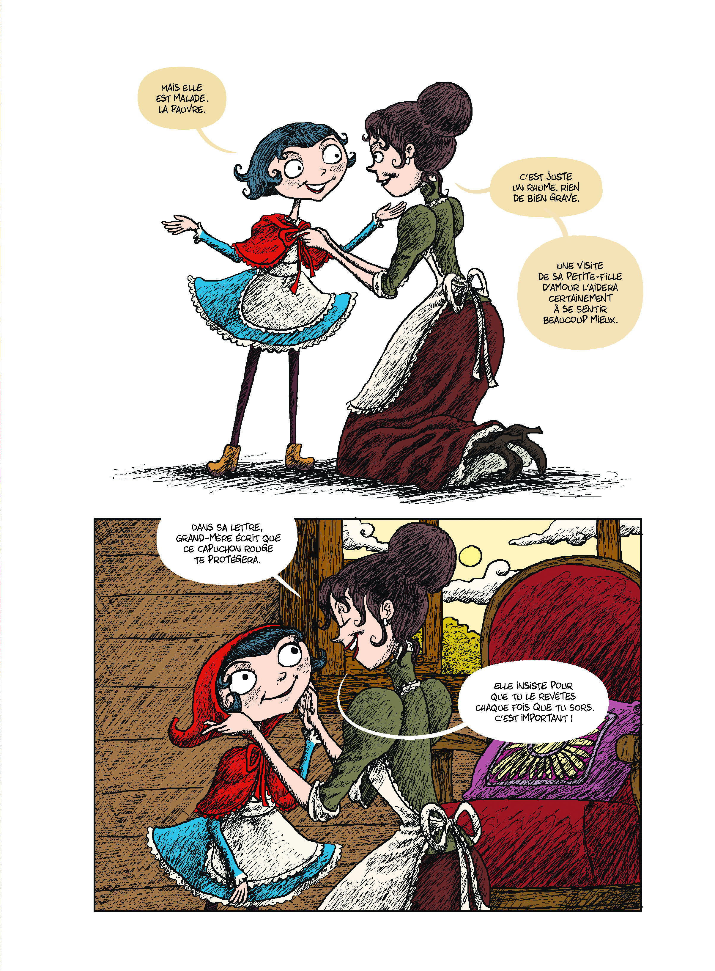 LE CAPUCHON ROUGE - LES MERVEILLEUX CONTES DE GRIMM