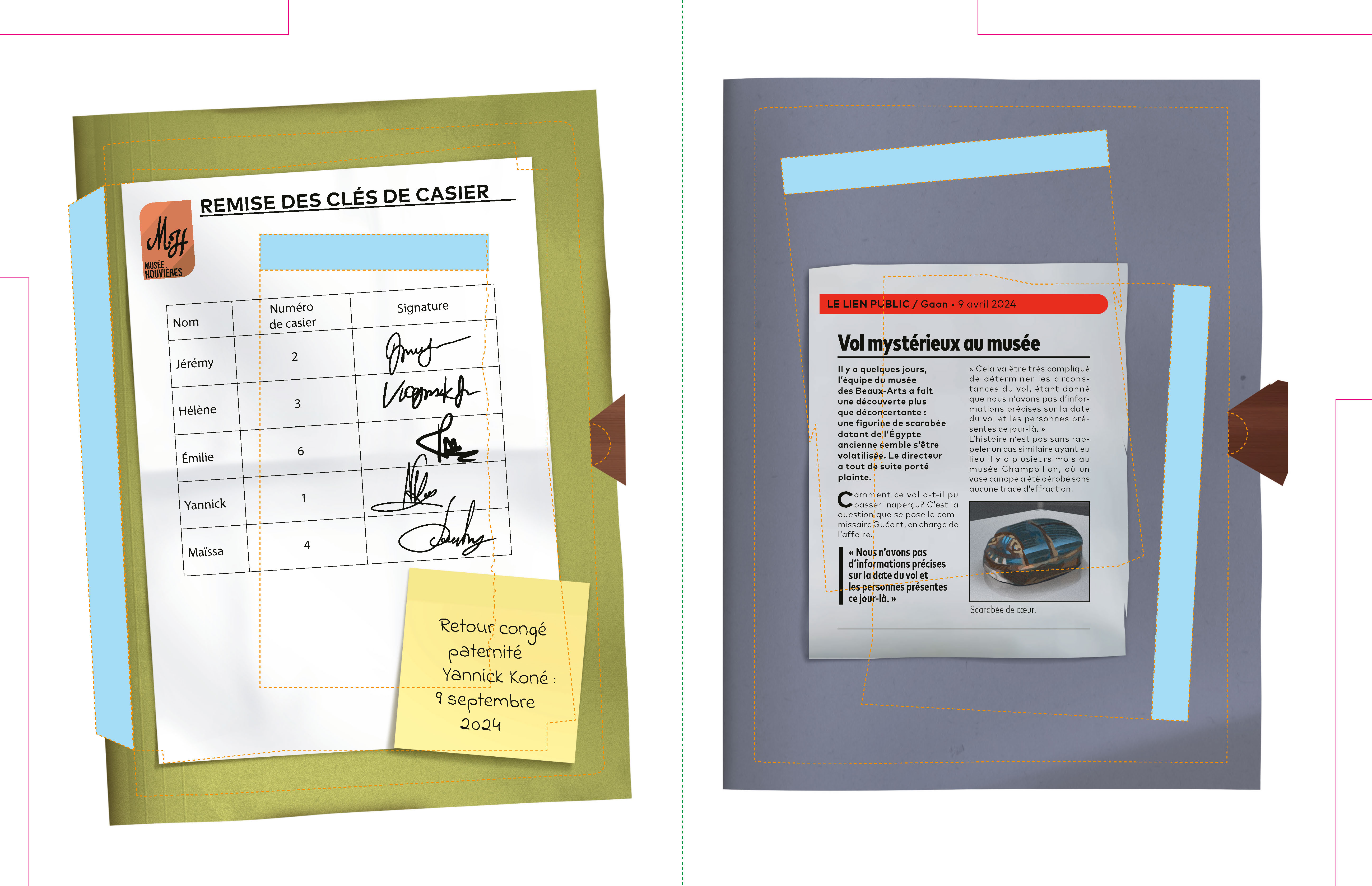 MEURTRE AU MUSEE : MON DOSSIER D