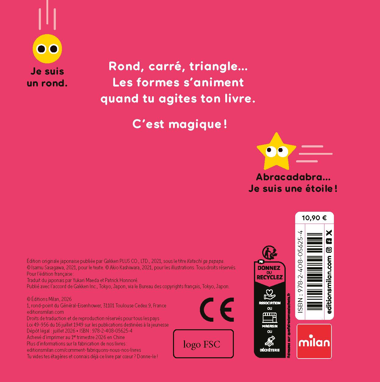 LE LIVRE MAGIQUE - BRAVO, LES FORMES !