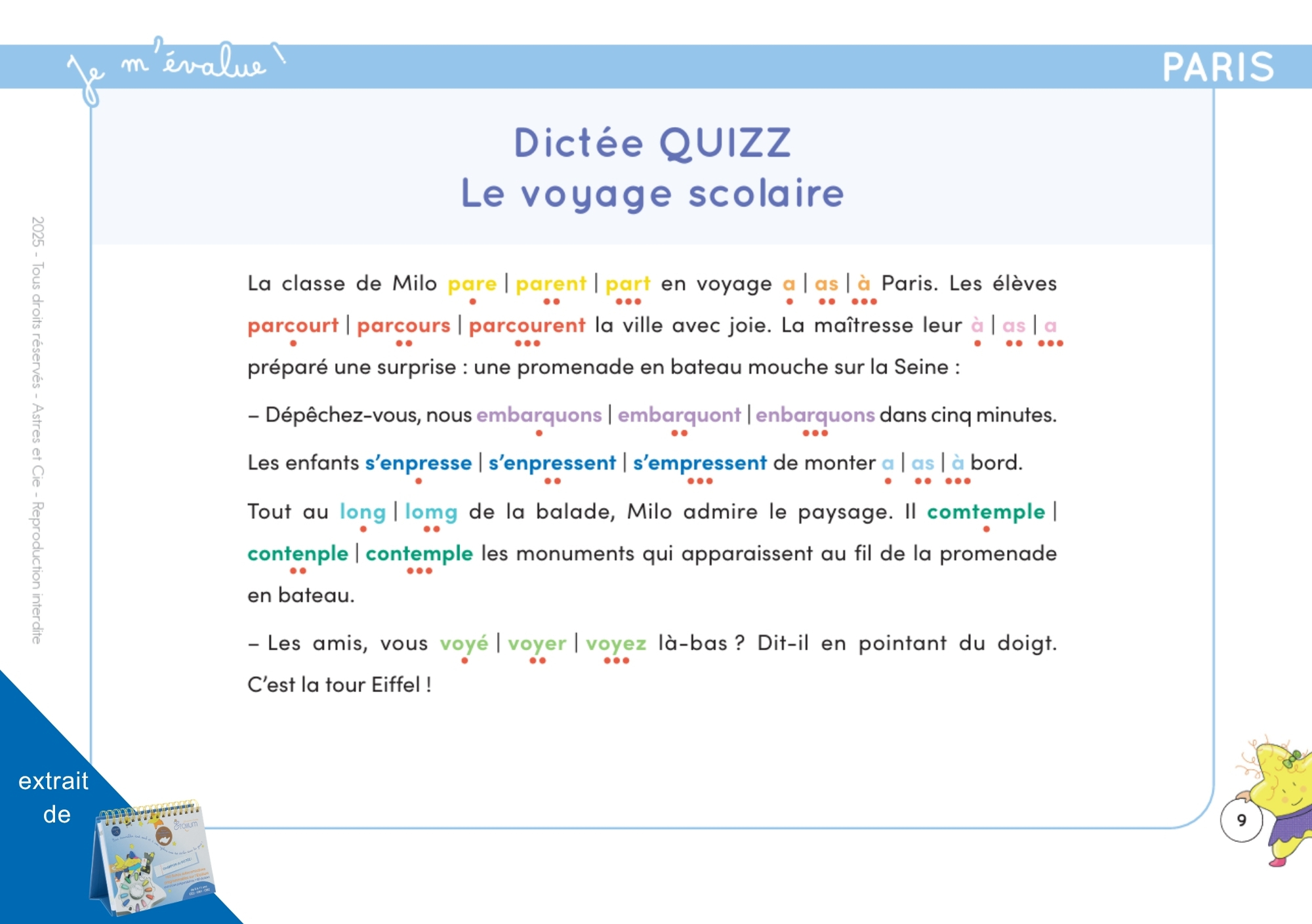 CHEVALET CHAMPION DE DICTEE 