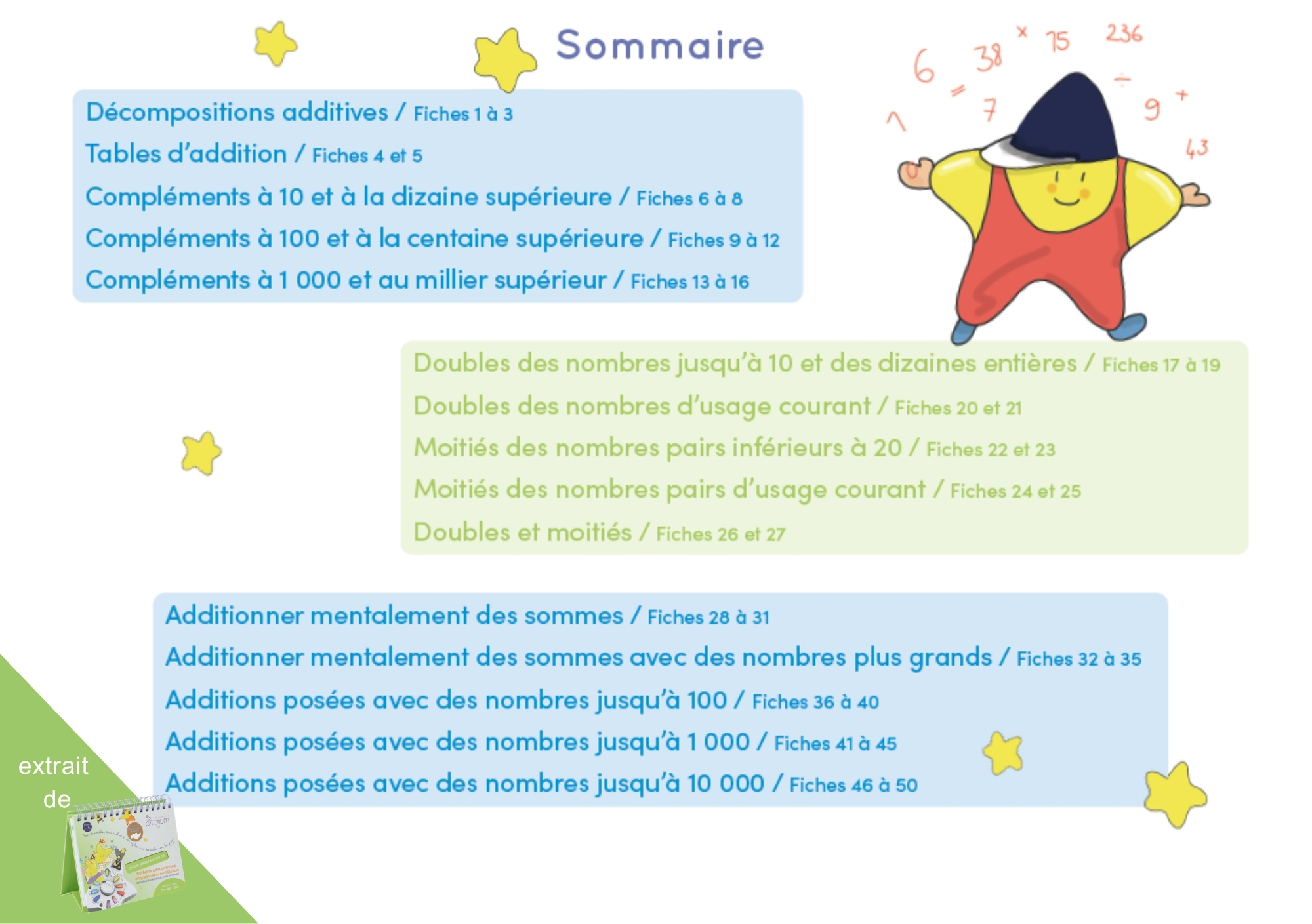 CHEVALET SAVOIR JONGLER EN CALCUL