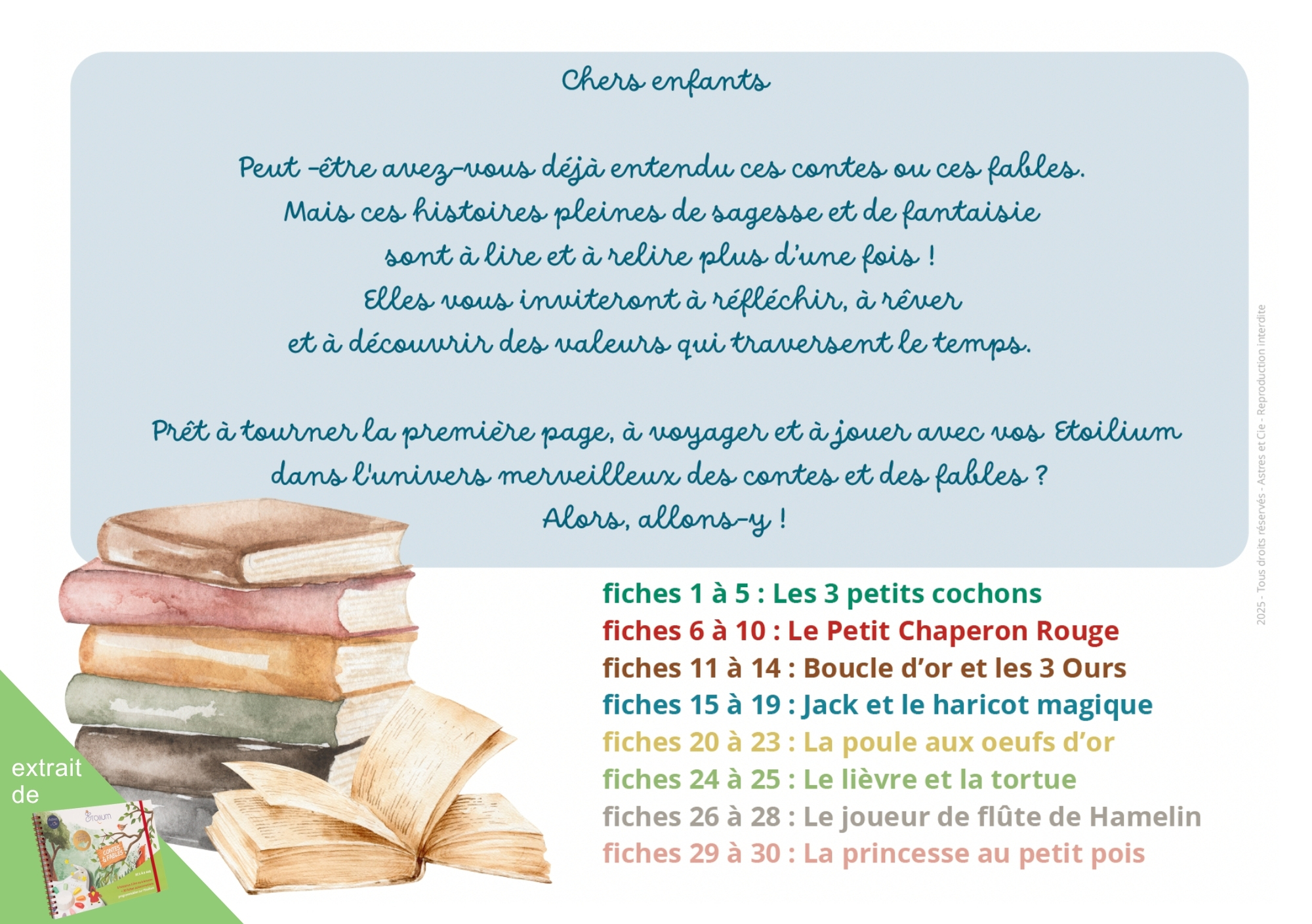 LIVRET CONTES & FABLES