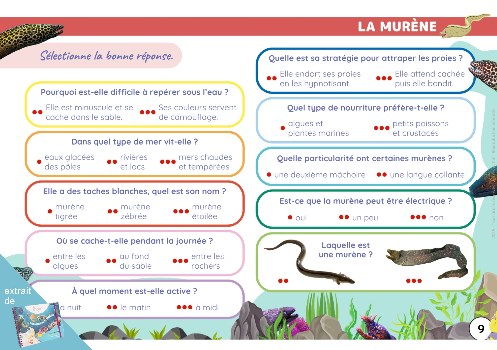 LIVRET LES ANIMAUX MARINS