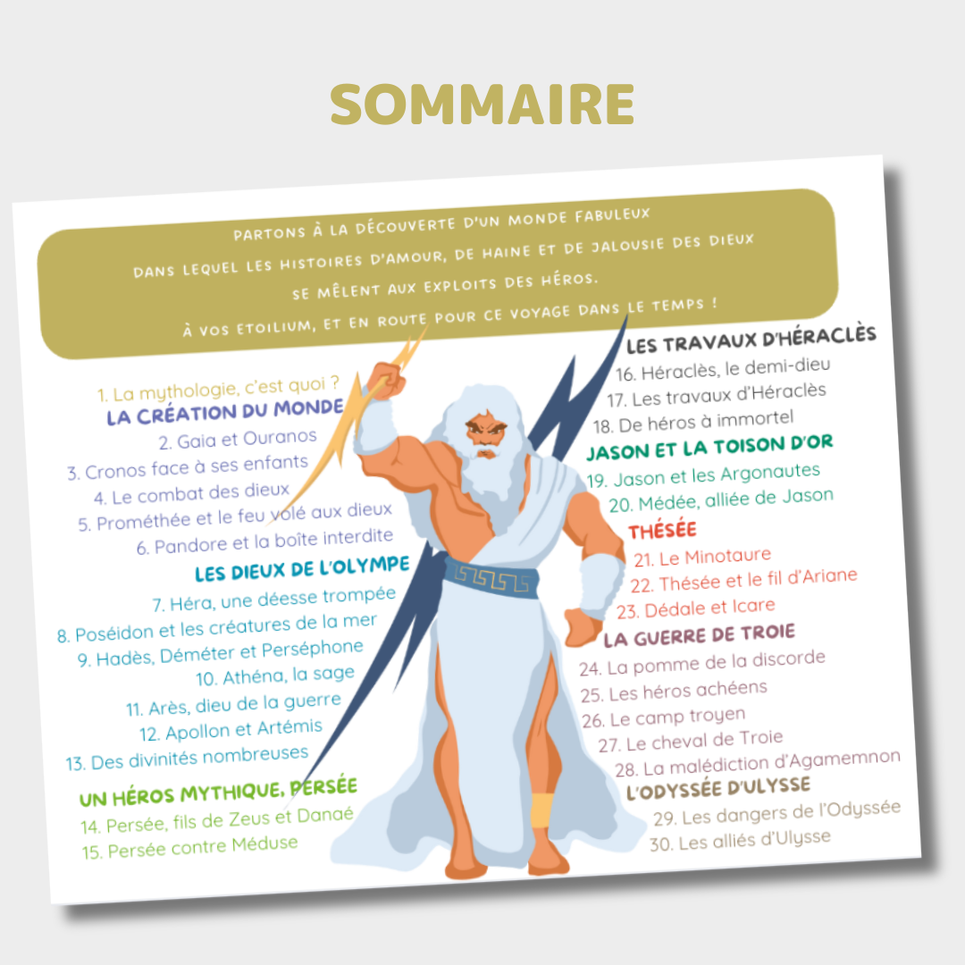LIVRET FABULEUSE MYTHOLOGIE