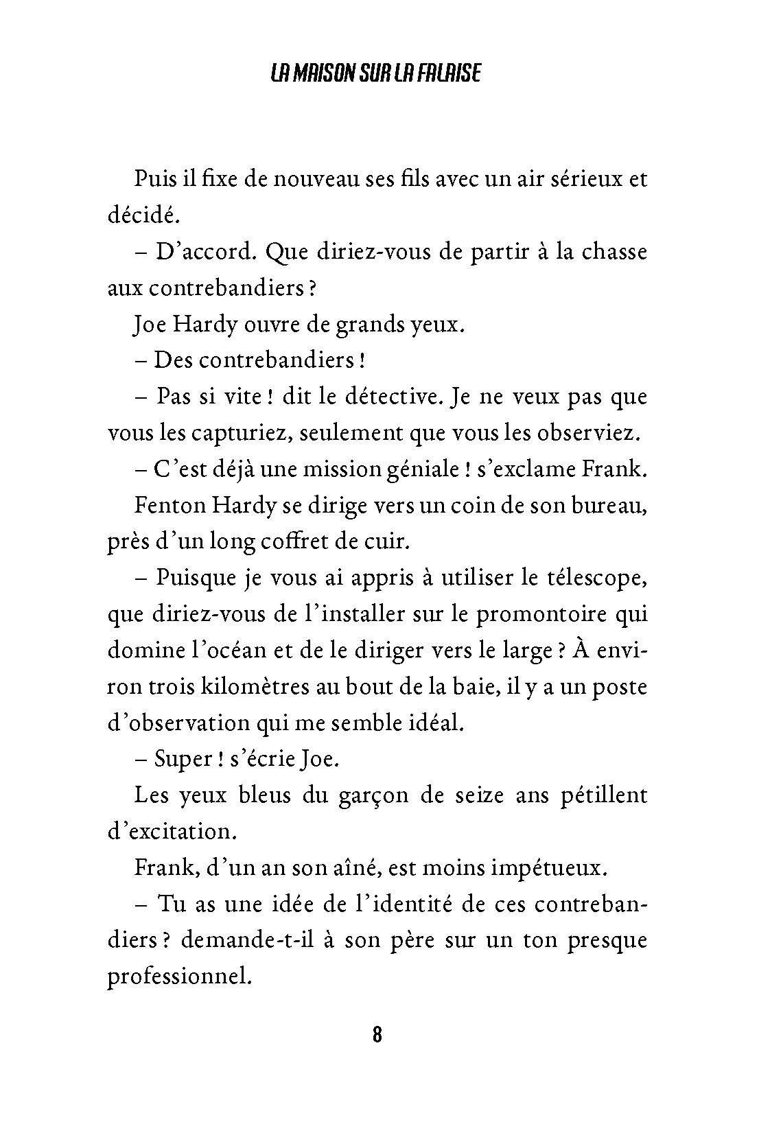 LES HARDY BOYS T2 LA MAISON SUR LA FALAISE