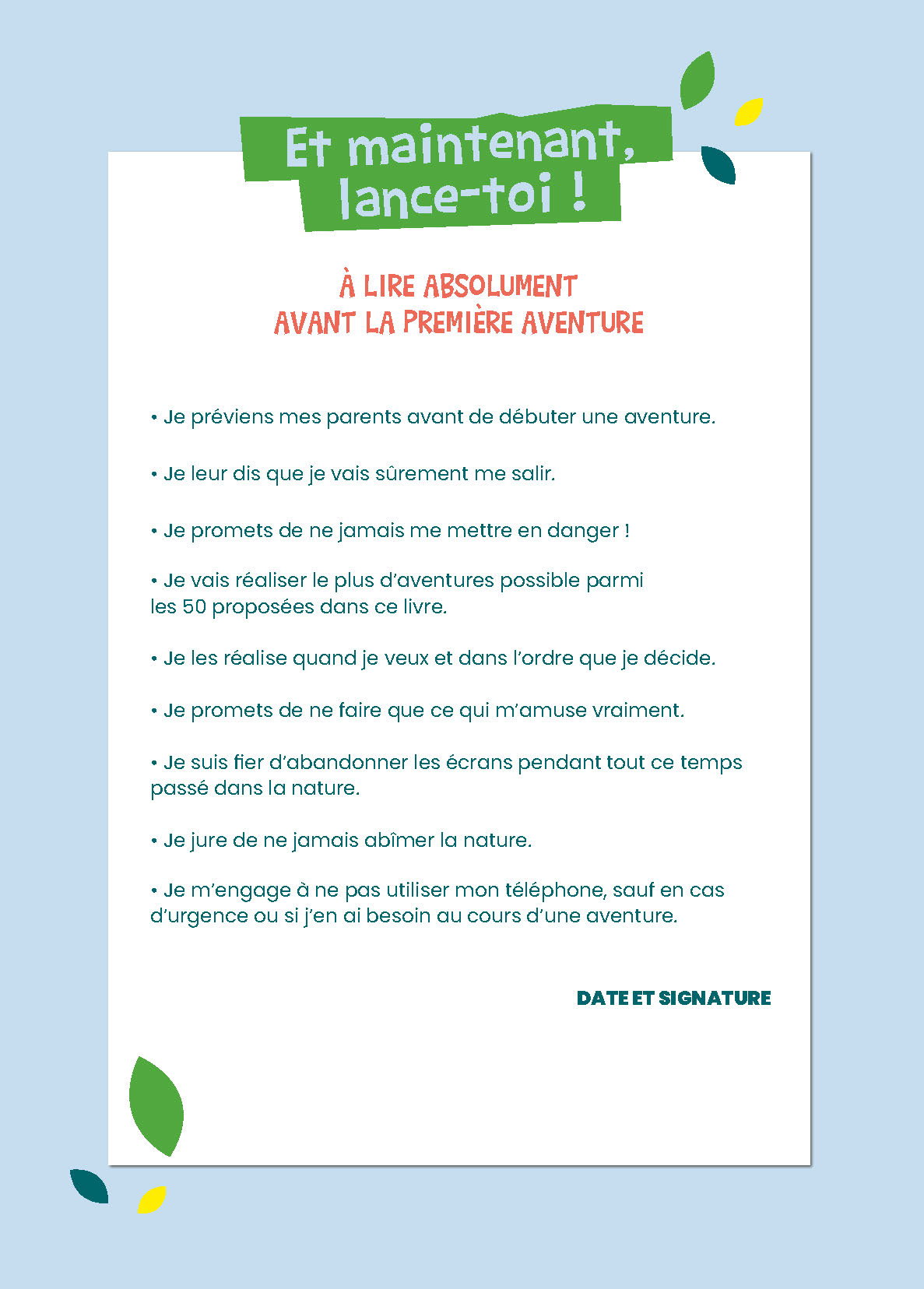 50 AVENTURES DANS LA NATURE
