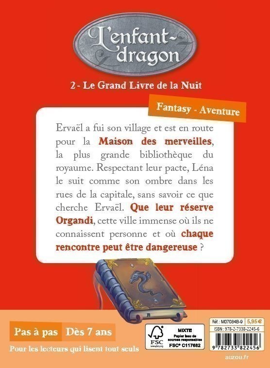 L'enfant-Dragon Tome 2 - Le Grand Livre De La Nuit