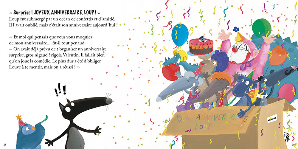 LE LOUP QUI FETAIT SON ANNIVERSAIRE LE LOUP QUI FETAIT SON ANNIVERSAIRE