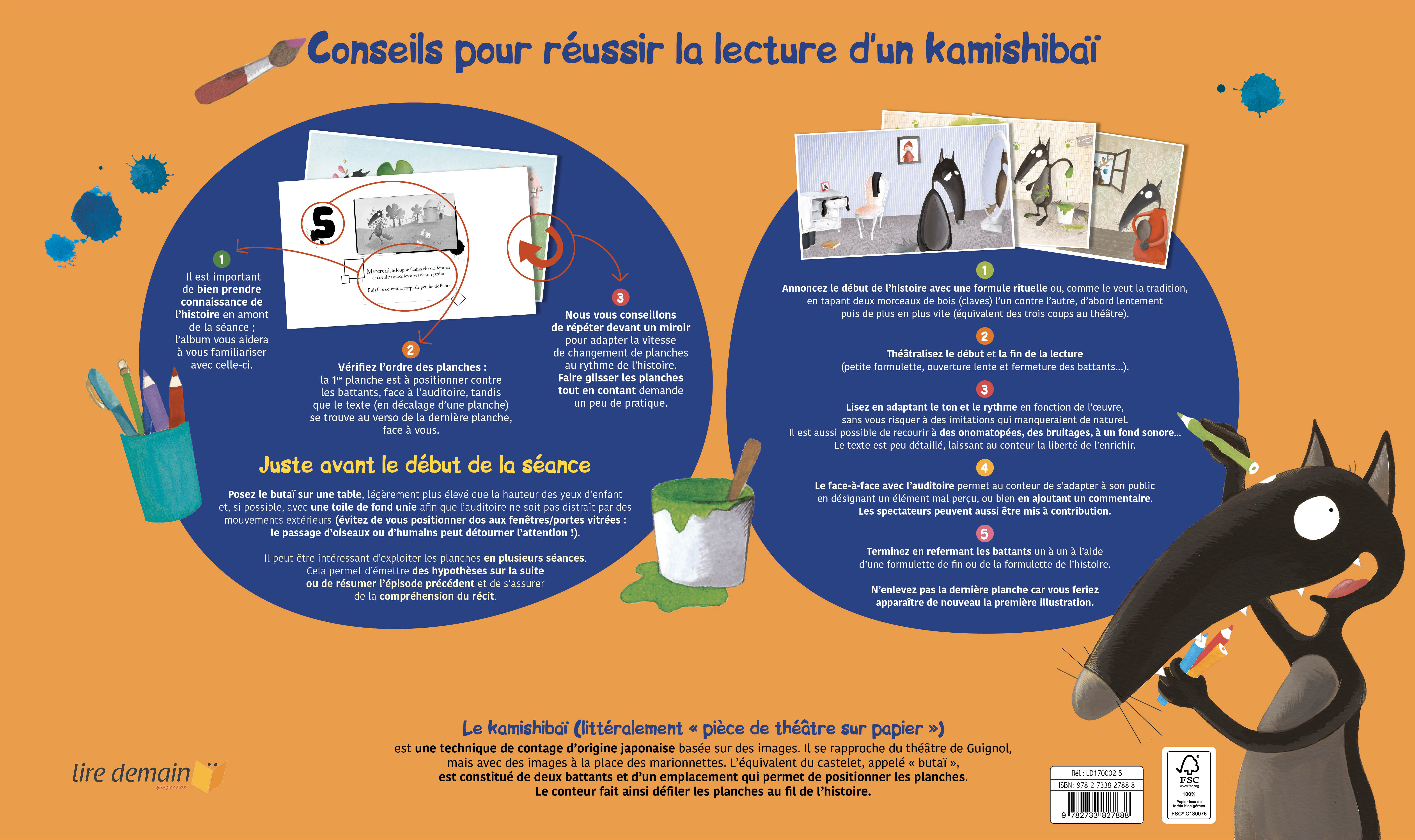 KAMISHIBAI LE LOUP QUI VOULAIT CHANGER DE COULEUR KAMISHIBAI LE LOUP QUI VOULAIT CHANGER DE COULEUR
