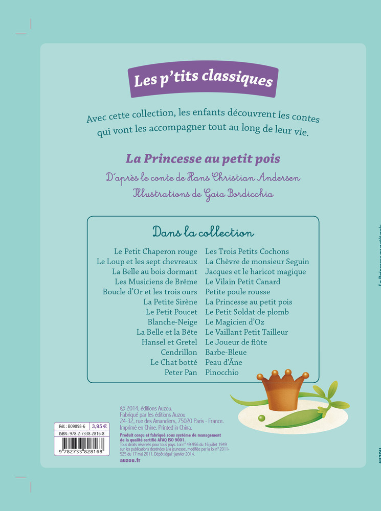 Les P'tits Classiques - La Princesse Au Petit Pois