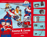 Emma et lucas jouent au hockey