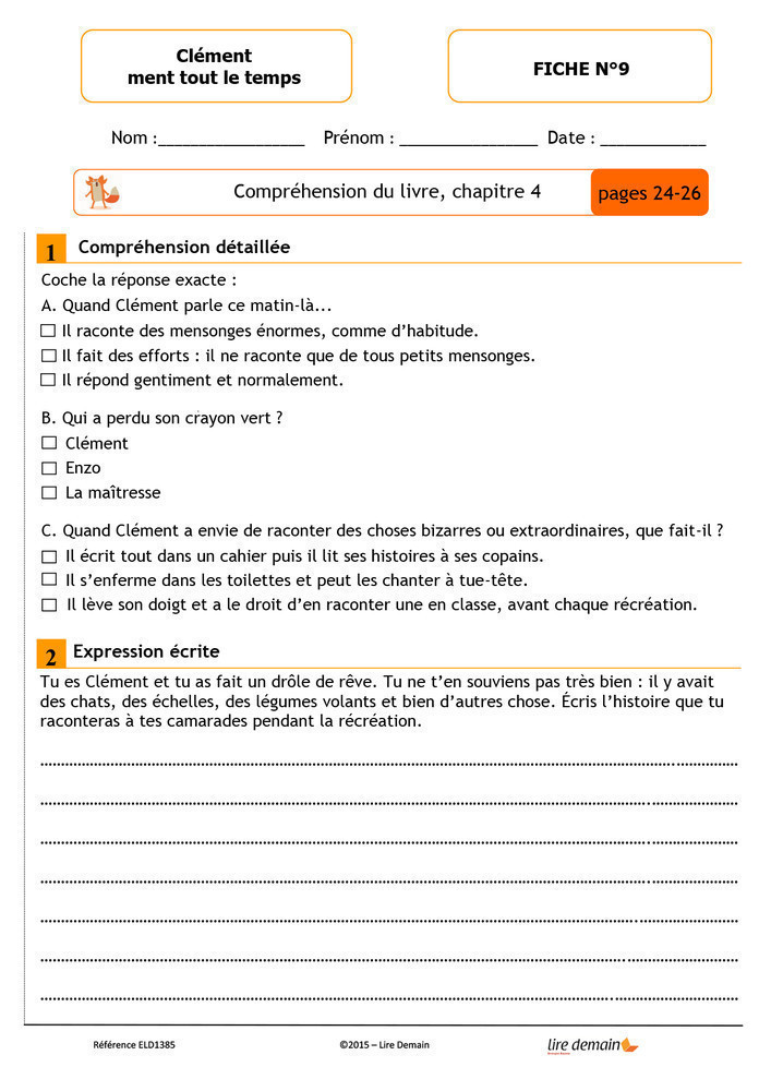 LECTURE SUIVIE - CLEMENT MENT TOUT LE TEMPS (25 EX)