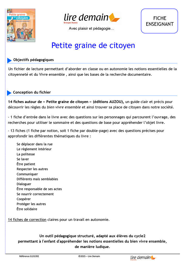 RALLYE DOC - PETITE GRAINE DE CITOYEN (FICHIER SEUL)