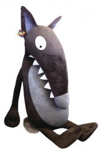 Peluche loup de luxe 1,30 m - Nouvelle édition