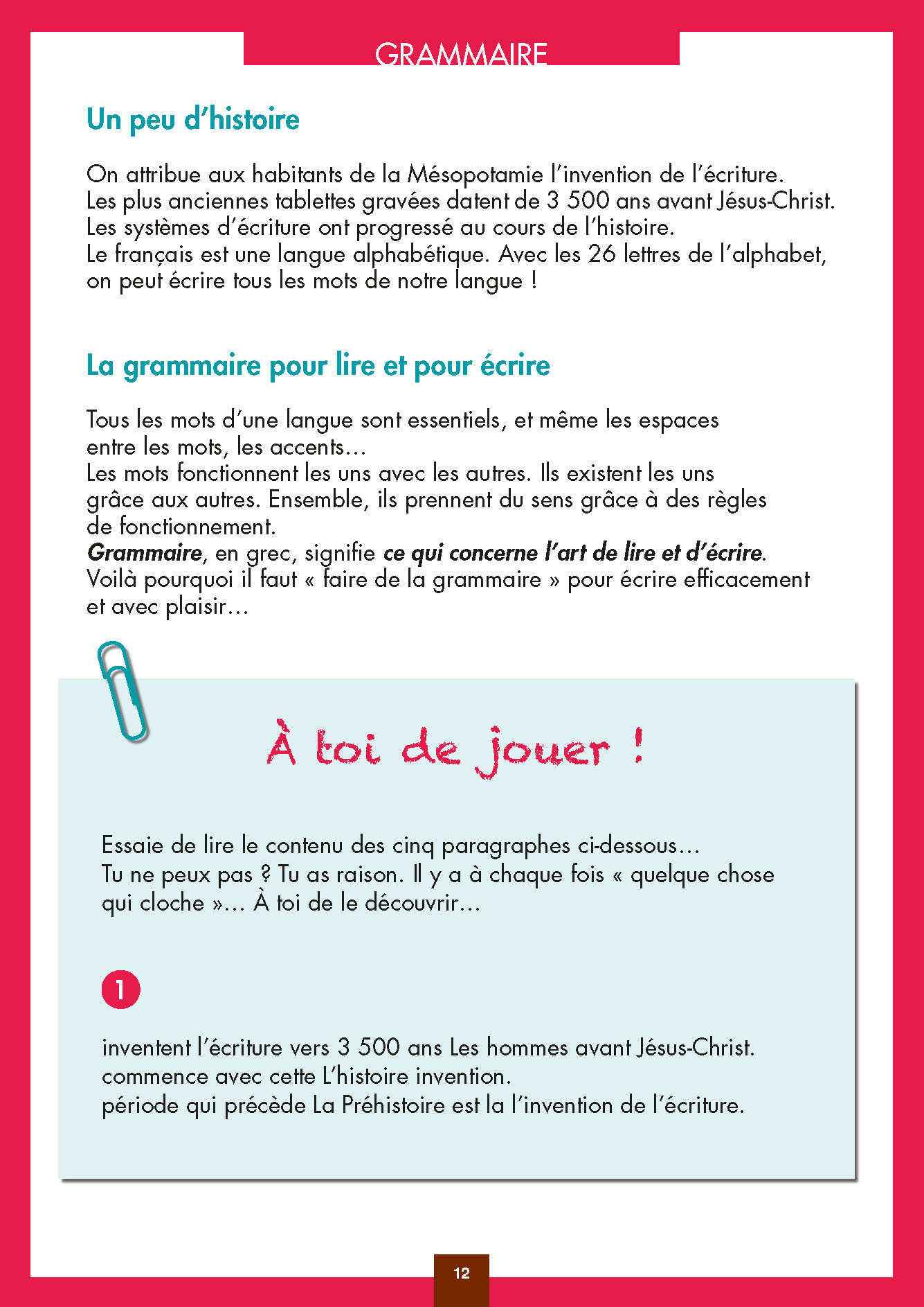 Le Francais Au Cm, C'est Facile !