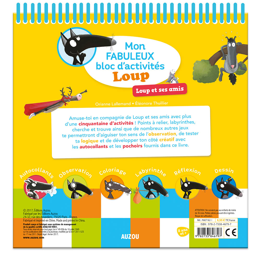 Mon Fabuleux Bloc D'activités Loup Mon Fabuleux Bloc D'activités Loup