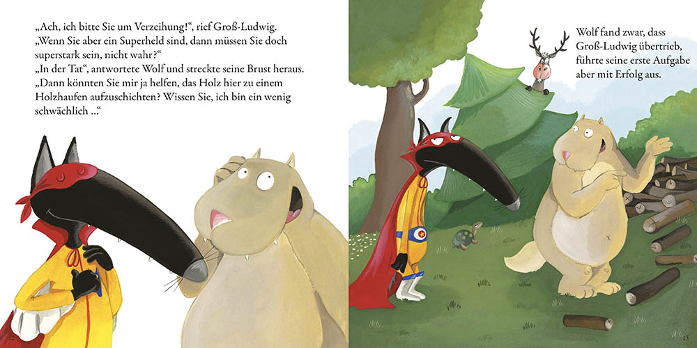 Le Loup Qui Voulait Être Un Super-Héros (En Allemand)