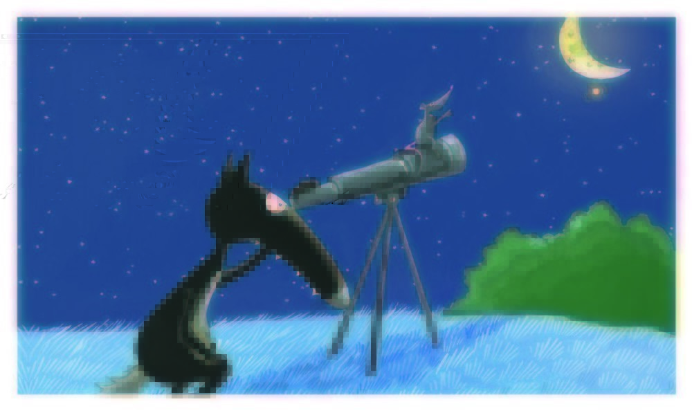 KAMISHIBAI LE LOUP QUI AVAIT LA TETE DANS LES ETOILES