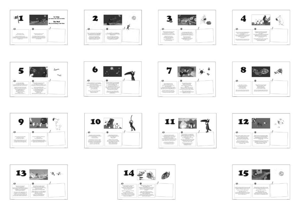 KAMISHIBAI LE LOUP QUI AVAIT LA TETE DANS LES ETOILES