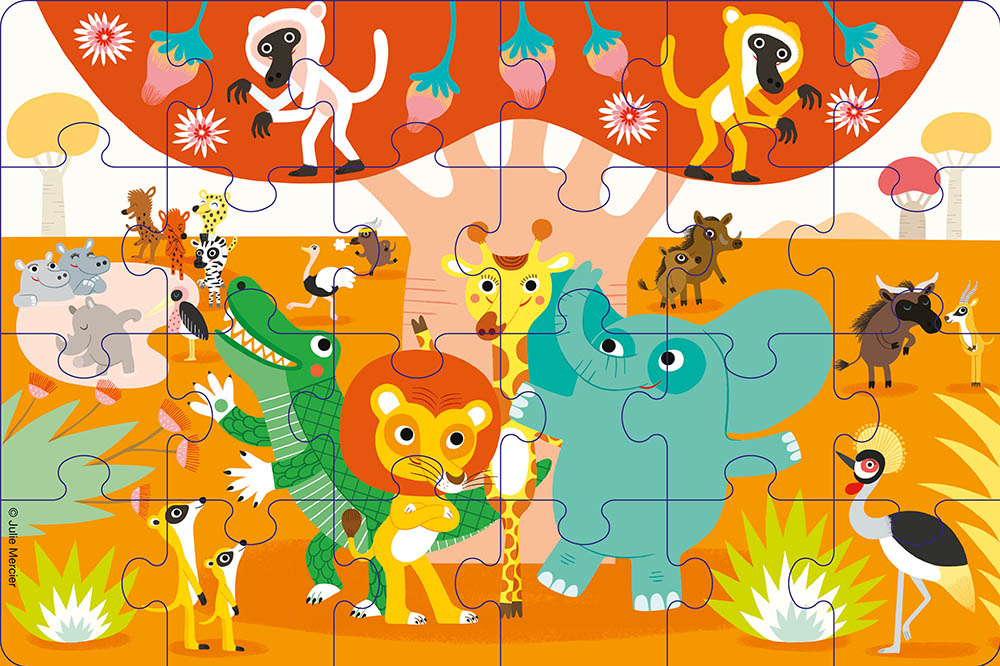 P'tits Jeux De Puzzles - Bienvenue Dans La Savane !