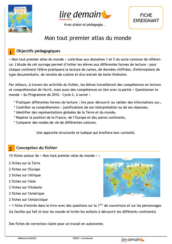 RALLYE DOC - MON TOUT PREMIER ATLAS DU MONDE (FICHIER SEUL)