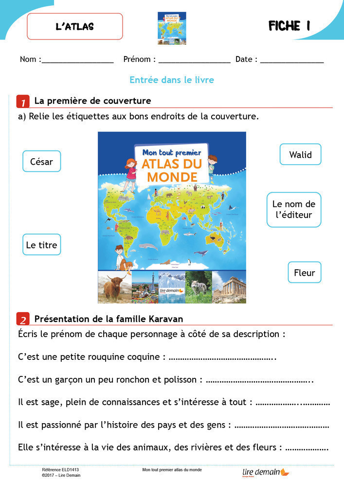 RALLYE DOC - MON TOUT PREMIER ATLAS DU MONDE (FICHIER SEUL)