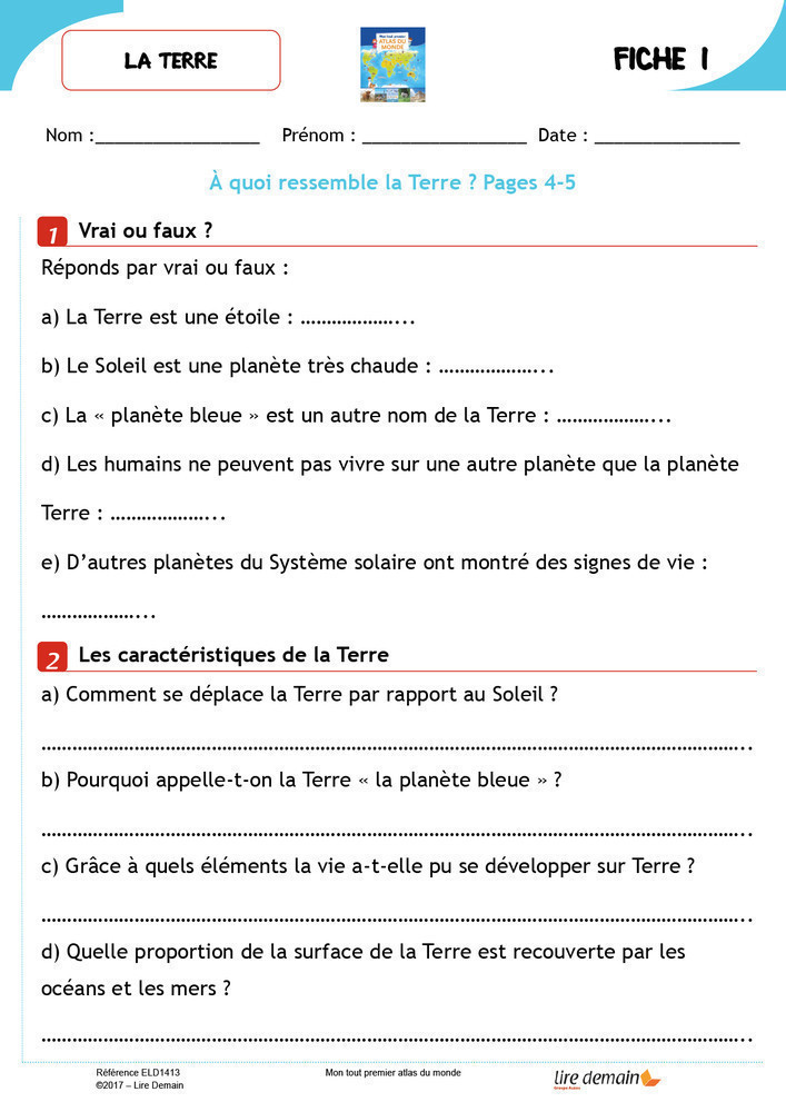 RALLYE DOC - MON TOUT PREMIER ATLAS DU MONDE (FICHIER SEUL)