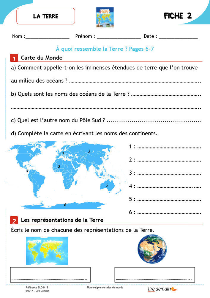 RALLYE DOC - MON TOUT PREMIER ATLAS DU MONDE (FICHIER SEUL)