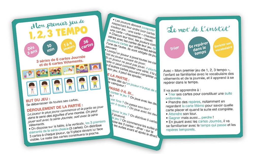 Mon Premier Jeu De 1, 2, 3 Tempo - Se Repérer Dans Le Temps