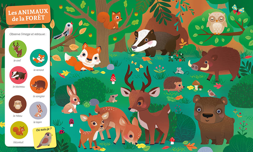 CHERCHE ET TROUVE DES TOUT-PETITS CHEZ LES ANIMAUX 