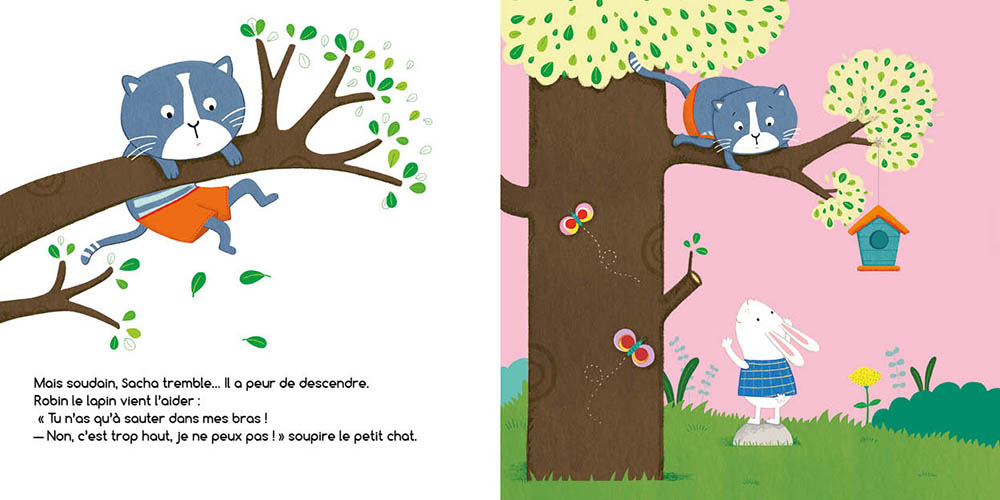 Sacha Joue À Chat Perché