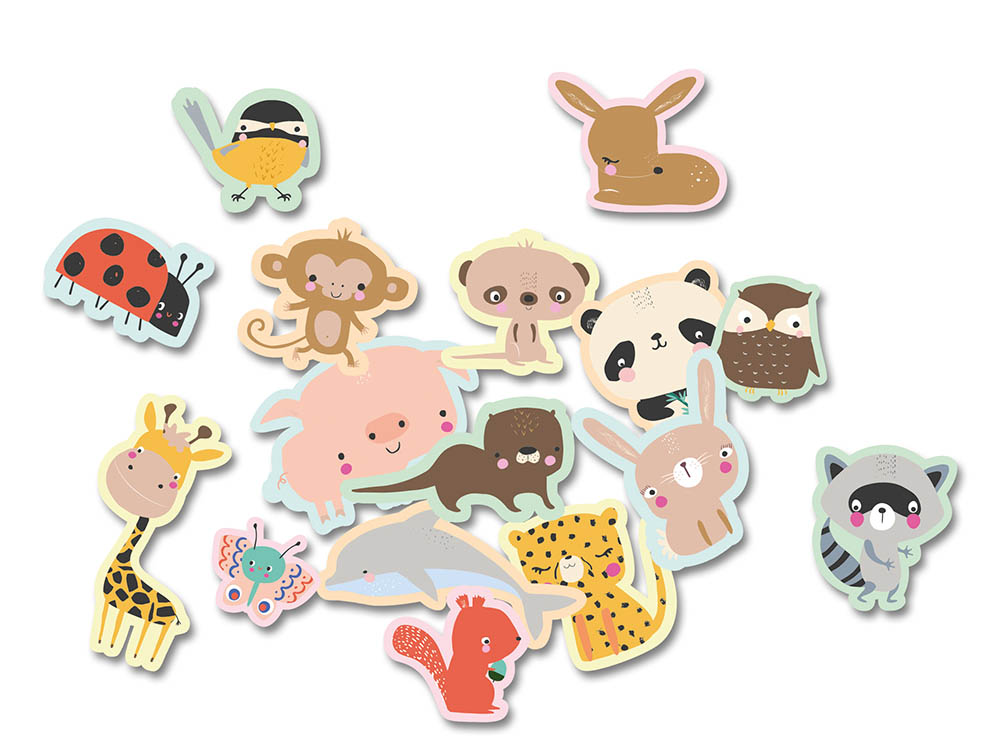 MA POCHETTE DE GOMMETTES - 100 ANIMAUX MIGNONS