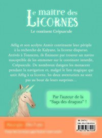 LE MAITRE DES LICORNES T2 (LE CONTINENT CREPUSCULE) LE MAITRE DES LICORNES T2 (LE CONTINENT CREPUSCULE)