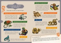 A LA DECOUVERTE DES DRAGONS - UN LIVRE DOCUMENTAIRE, UN PLATEAU GEANT ANIME, 58 PIECES MAGNETIQUES