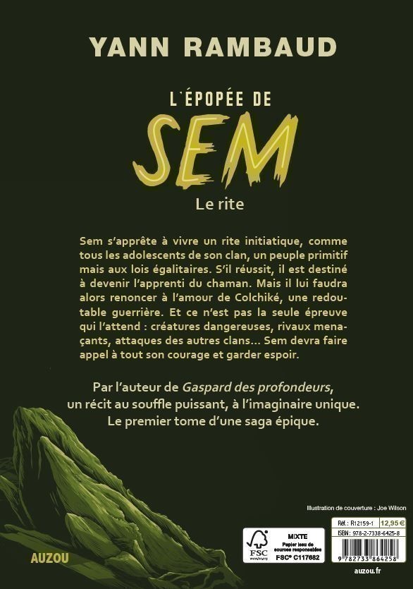 Le Monde D’en Bas - L'épopée De Sem Tome 1 - Le Rite