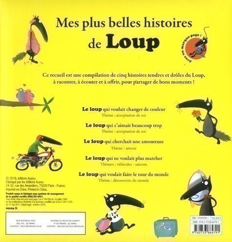 MES PLUS BELLES HISTOIRES DE LOUP (COULEUR/TROP/AMOUREUSE/MARCHER/MONDE)