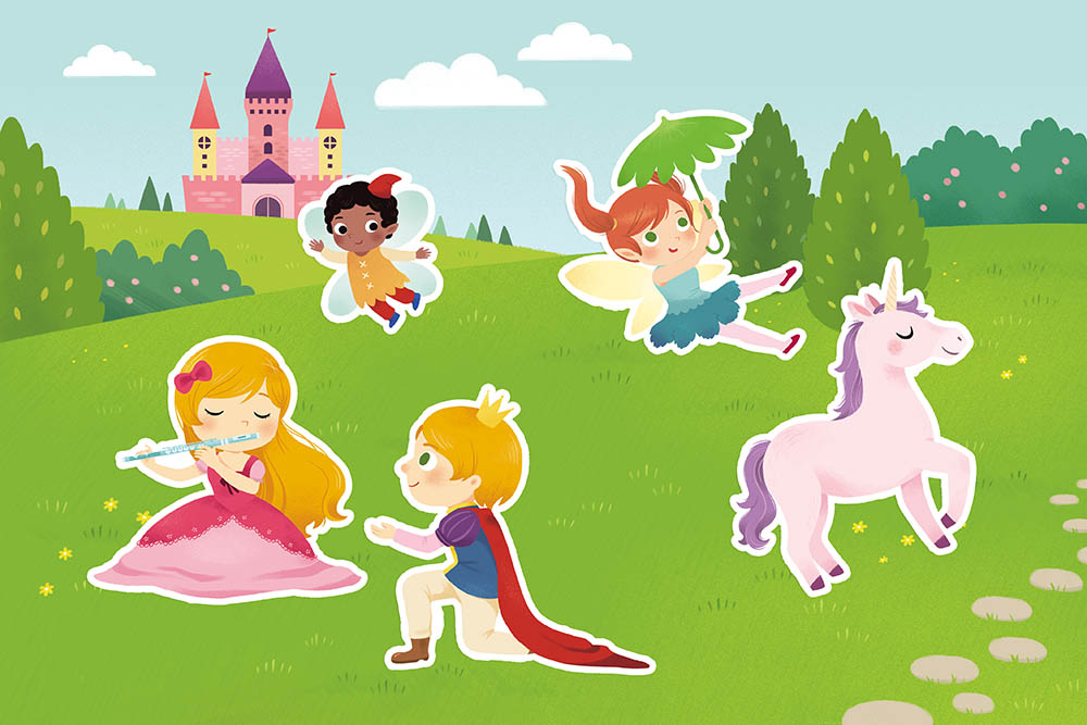 LES PRINCESSES ET LES FEES (MES TOUT PREMIERS AUTOCOLLANTS)