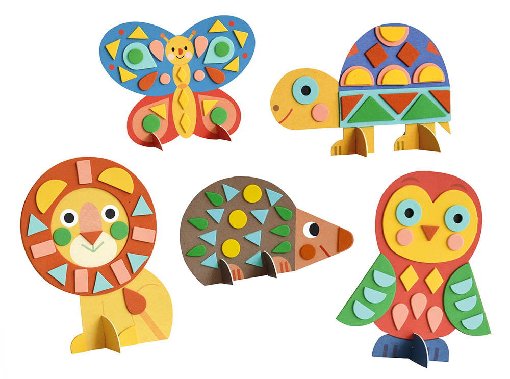 MES AUTOCOLLANTS EN MOUSSE : ANIMAUX