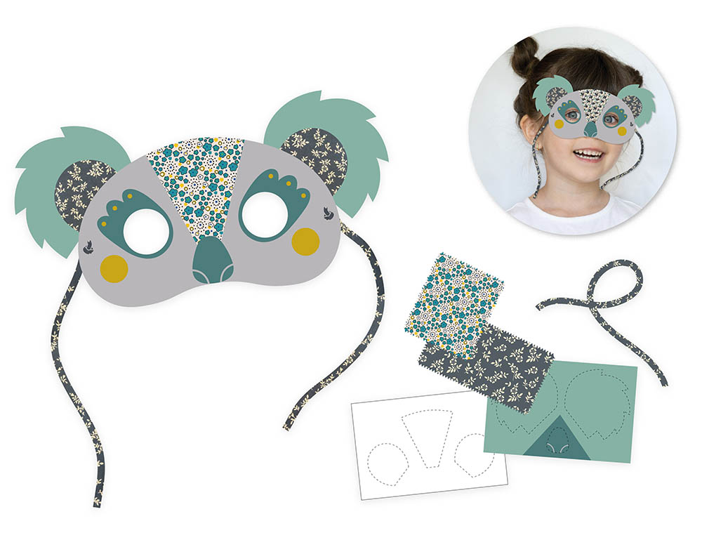 Ma Magnifique Création - Mon Masque De Koala En Liberty