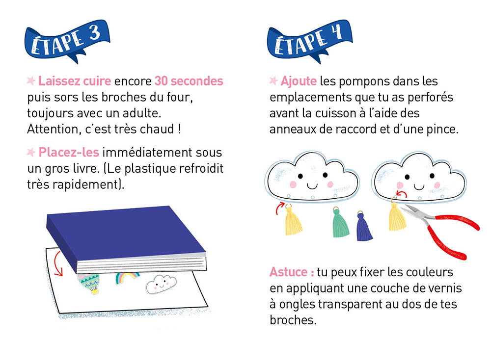 Mon Petit Kit Diy - Mes 3 Adorables Broches Célestes