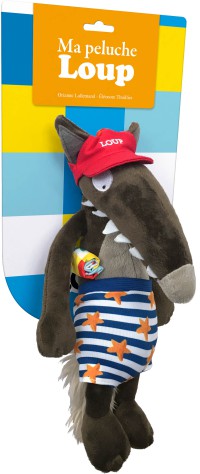 La peluche Loup à la plage