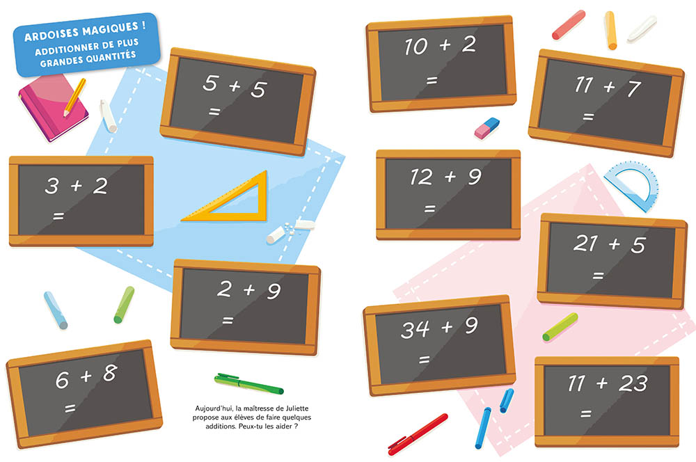 Mes Autocollants Malins Éducatifs - Les Additions