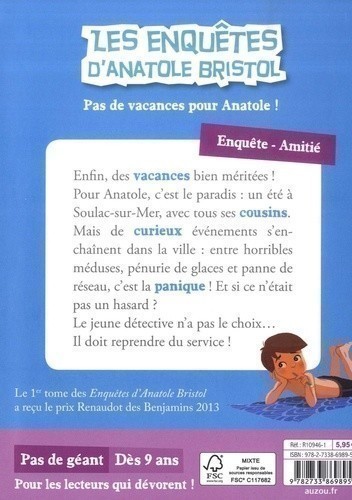 Les Enquêtes D'anatole Bristol - Pas De Vacances Pour Anatole !