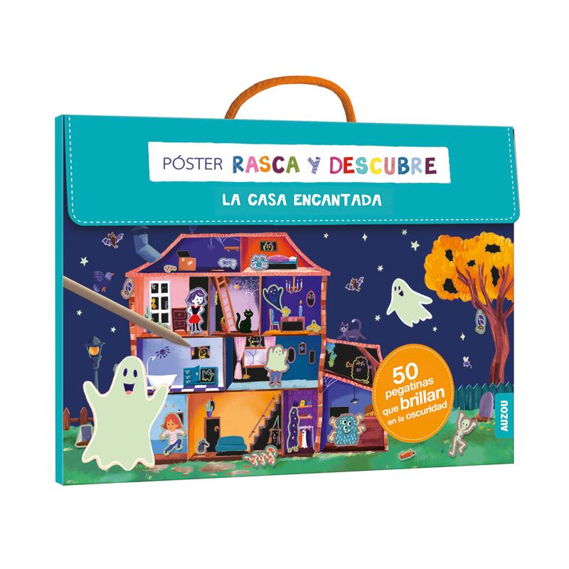Póster Rasca Y Descubre La Casa Encantada