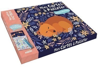 Mon Coffret D'artiste - Mes Cartes À Pailleter - Nature Enchantée